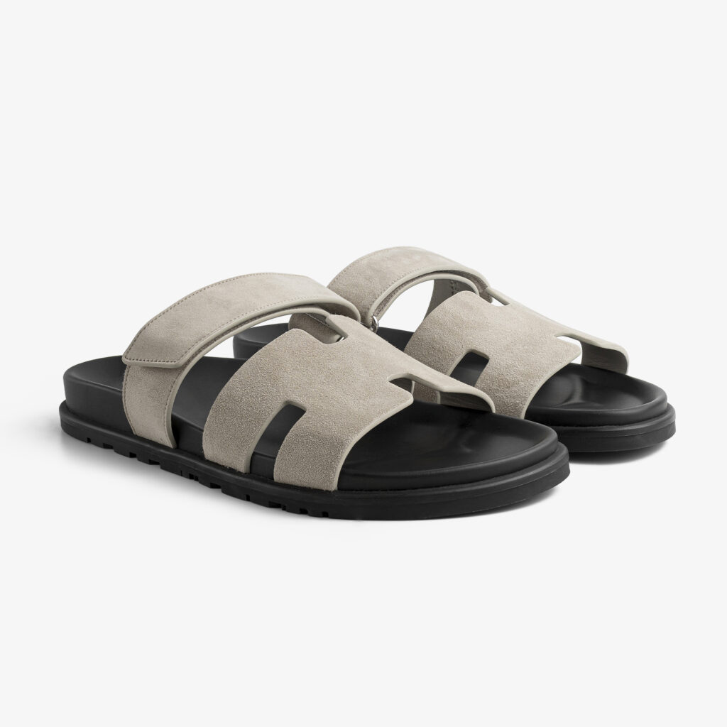 Chypre Sandal Pink shearling insole Pink goatskin lining