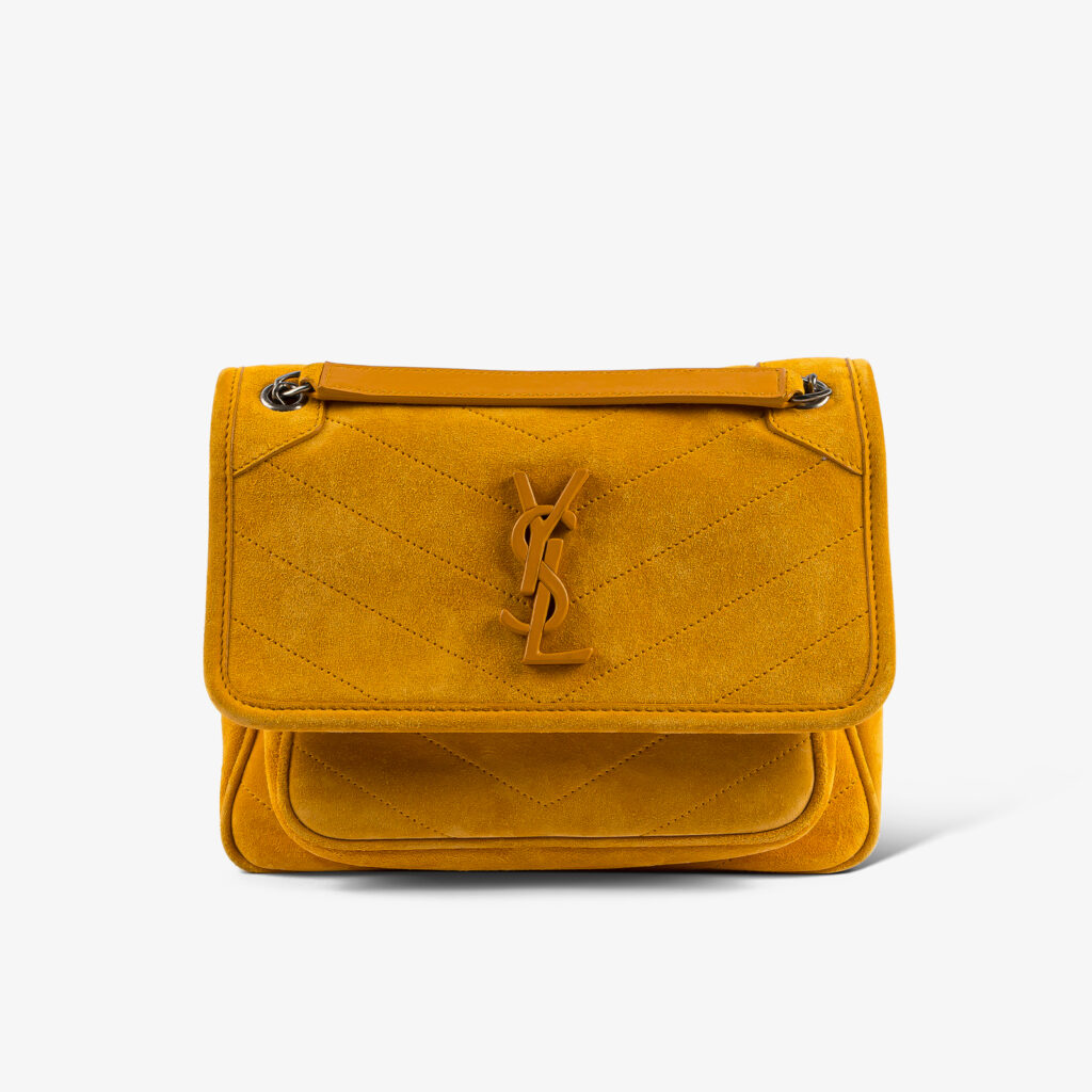 YSL Camel Suede Niki Medium Bag